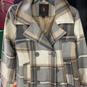 Plaid Pea Coat